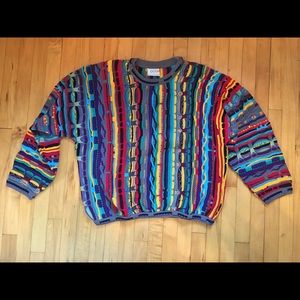 Authentic vintage COOGI sweater multi color XL